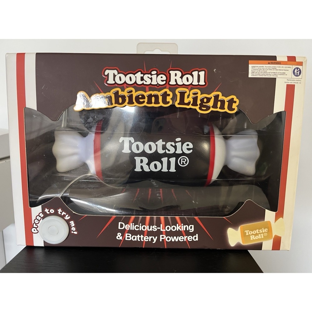 Tootsie Roll Ambient Night Light Limited Edition Neon Sign, Candy Lover Kids New
